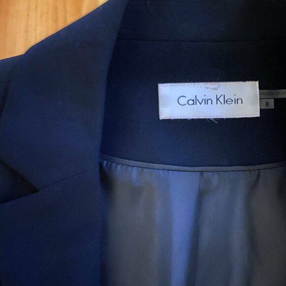 Calvin Klein - Blazer with detail in pleather - Black - Picture 4 of 4